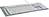 Logitech G G815 - Tactile - White klawiatura USB AZERTY Francuski Aluminium, Biały