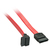 Lindy 33351 SATA kábel 0,5 M SATA 7-pin Fekete, Vörös