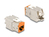 DeLOCK Keystone Modul RJ45 Buchse zu LSA Cat.6A werkzeugfrei orange Set