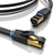 Vention IKABG hálózati kábel Fekete 1,5 M Cat8 S/FTP (S-STP)