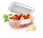 Tescoma 891754 Lebensmittelaufbewahrungsbehälter Rechteckig Box Transparent, Weiß
