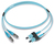 Dätwyler Cables 421531 Glasfaserkabel 1 m FC SCD OM3 Aqua-Farbe