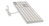 LMP 20367 keyboard USB Swiss Silver, White