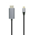 AISENS A109-0395 video kabel adapter 1,8 m DisplayPort USB Type-C Aluminium, Zwart