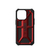 Urban Armor Gear Monarch telefontok 15,5 cm (6.1") Borító Fekete, Vörös