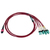 Tripp Lite N845X-02M-8L-MG InfiniBand/Glasfaserkabel 2 m MPO/MTP 4x LC OFNR Aqua-Farbe, Schwarz, Magenta