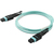 StarTech.com 1m (3ft) MTP(F)/PC to MTP(F)/PC OM3 Multimode Fiber Optic Cable, 12F Type-A, OFNP Plenum, 50/125µm LOMMF, 40G Networks, Low Insertion Loss, MPO Fiber Patch Cord