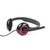 Gembird MHS-002 fejhallgató és headset Vezetékes Fejpánt Hívás/zene Fekete, Vörös