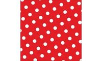 PAPSTAR Serviette à motif "Dots", 330 x 330 mm, rouge (6482756)