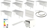 kerkmann Table annexe Atlantis 3, blanc/graphite (71401248)