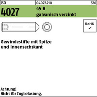 ISO 4027 45 H M 8 x 35 galv. verzinkt gal Zn VE=S