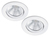 LED Einbaustrahler 2er Set rund schwenkbar dimmbar Weiß matt 5,5W Deckenlampe