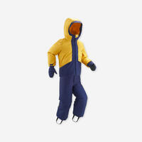 Kids’ Warm And Waterproof Ski Suit 580 - Yellow And Blue - 5-6 Years Old