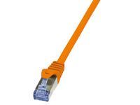 LogiLink Patchkabel CAT6A S/FTP AWG26 PIMF 0,25m orange