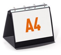 Durable DURASTAR Table Flipchart Stand Presentation Ring Binder | A4 Landscape