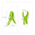 Relaxdays Strandtuchklammern, 16 Stück, XXL Wäscheklammern für Badetücher uvm., HxBxT: 12 x 2 x 8 cm, Kunststoff, grün