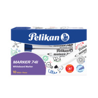 Board-Marker Pelikan Whiteboard Marker 741 Blau mit Runddocht. Material des Schaftes: Kunststoff, nachfüllbar, Schreibfarbe von Schreibgeräten: blau