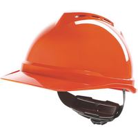 MSA Schutzhelm V-Gard 500 Fas-Trac, orange, belüftet, ABS-Schale, 4-P-Innenausstattung