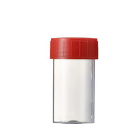 Probenbehälter PP, 60 ml Schraubdeckel rot