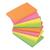 5 Star Office Re-Move Notes Repositionable Neon Pad of 100 Sheets 76x127mm Assorted [Pack 12]
