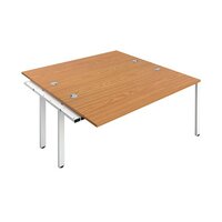Jemini 2 Person Extension Bench Desk 1400x800x730mm Nova Oak KF808985