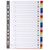 Exacompta Index A-Z A4 120 Micron Polypropylene Bright Assorted Colours