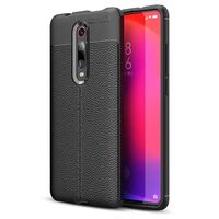 NALIA Leather Look Cover compatible with Xiaomi Mi 9T / 9T Pro Case, Ultra Thin TPU Silicone Protective Phone Shockproof Back Skin, Soft Slim Gel Protector Mobile Smartphone She...