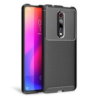 NALIA Carbon Look Cover compatible with Xiaomi Mi 9T / 9T Pro Case, Protective Ultra Thin Silicone Protector, Slim Back Bumper Shock absorbent Smartphone Coverage, Soft Mobile P...