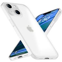 NALIA Cover Ultra-Sottile compatibile con iPhone 14 Plus Custodia, Traslucido 0,3mm Ultra-Slim Case Rigida Opaca Leggera, Semi-Trasparente Anti-Impronta Digitale Antiurto Copert...