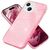 Glitzer Hülle für iPhone 15 Plus Hybrid Bling Case Silikon Handyhülle Tasche TPU Pink