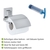WENKO Vacuum-Loc Toilettenpapierhalter Cover Quadro, Edelstahl