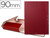 Carpeta Proyectos Liderpapel Folio Lomo 90Mm Carton Forrado Roja