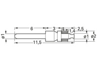 Steckerstift für Leiterplatten S1-D