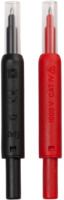 Prüfspitzensatz, Buchse 4 mm, starr, 1 kV, schwarz/rot, P01102127Z