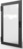 Varistar CP Glastür mit 1-Punkt-Verriegelung, nurSchlüsselschild, RAL 7021, 24 H
