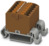 Verteilerblock, Push-in-Anschluss, 0,14-4,0 mm², 12-polig, 24 A, 8 kV, braun, 32
