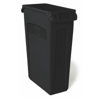 Mülltonne 87 L MIT Griffen B 27,9 x T 55,8 x H 76,2 cm Kunststoff schwarz