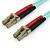 15m OM3 LC LC Aqua Fiber Optical Cable
