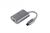 USB-C 3.1 to Mini-DP 1.2 (max. 4K@60Hz), aluminum housing USB-Grafikadapter