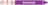 Rohrmarkierer mit Gefahrenpiktogramm - Ammoniak, Violett, 2.6 x 25 cm, Seton