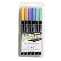 Pennarelli Aqua Brush Duo Lyra - L6521061 (Colori Pastel Conf. 6)