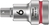 Wera 05003035001 8740 B HF Binnenzeskant Zyklop Bitdop met 3/8"-aandrijving met vasthoudfunctie, 6 x 35 mm 5003035001