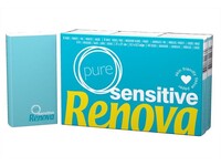 Renova Sensitive Gevouwen Zakdoekjes, Voor de gevoelige huid, Wit (pak 6 pakken)