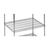 Shelf for steel mesh shelf unit, chrome plated