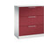Armario para archivadores colgantes ASISTO, anchura 800 mm, con 3 cajones, gris luminoso / rojo rubí.