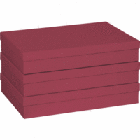 Geschenkbox 23,5x33x6cm A4 One Colour rot