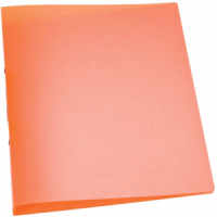 Ringbuch A4 2 Ringe 25mm orange-transluzent