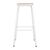 Bolero Cantina High Stools in White with Wooden Seat Pad - Pack of 4