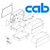 cab Transferfolienhalter für cab MACH4S Drucker (5984647-001)