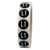 Leiterkennzeichen, DIN 40108, Polyester, schwarz, Ø 15 mm, Aufdruck: L1, Wechselstromnetz Außenleiter 1, weiß, 1.000 Etiketten